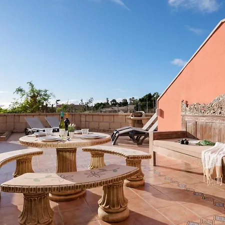 3 Bed With 3 En-Suite Bath Half Open Villa, Airco And Perfect Wifi Costa Adeje (Tenerife)